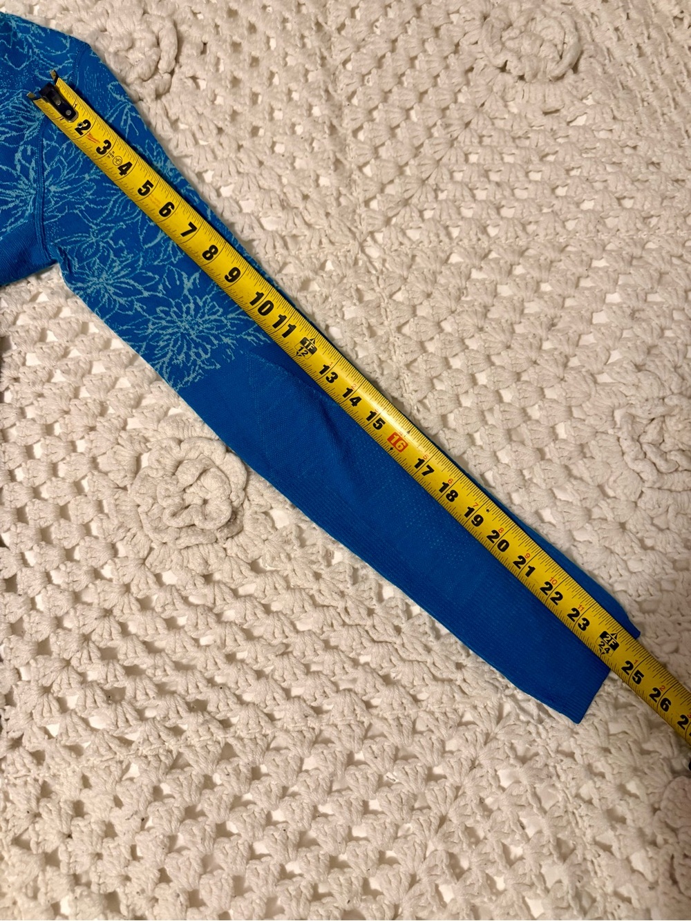 Smartwool Ocean Abyss/Wave Blue Floral Scape Merino Intraknit - Picture 10 of 10